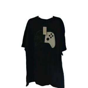 Xbox Controller T Shirt Size Large Black Classic Logo Video Games Brand New #315